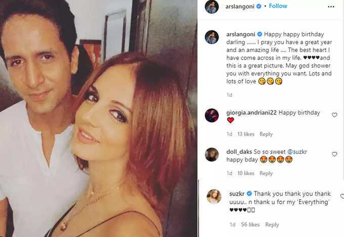 rumoured bf Arslan Goni post for Sussanne Khan