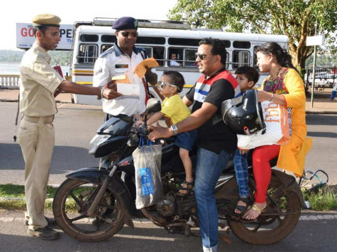 Traffic Police Fined Half of Goas Population in 2018 