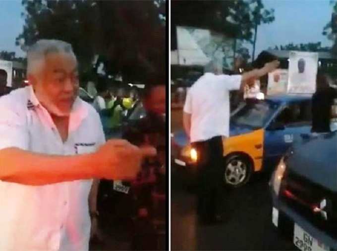 Viral video shows ex-Ghana president helping decongest traffic