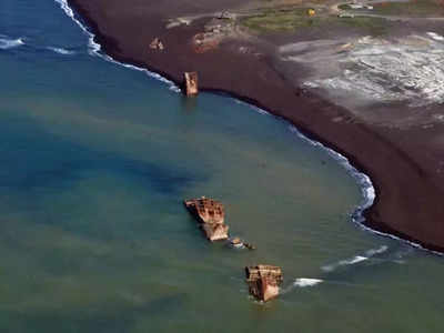 जापानी समुद्र में फटा ज्‍वालामुखी, नजर आए द्वितीय विश्‍वयुद्ध के 24 भूतिया जहाज