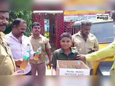 பெட்ரோல் டீசல் விலை : நூதன முறையில் விழிப்புணர்வு செய்த 10 வயது சிறுவன்!