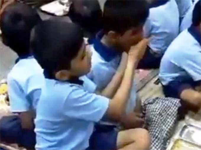 This Video Of A School Boy Feeding His Specially-Abled Friend Will Melt Your Heart
