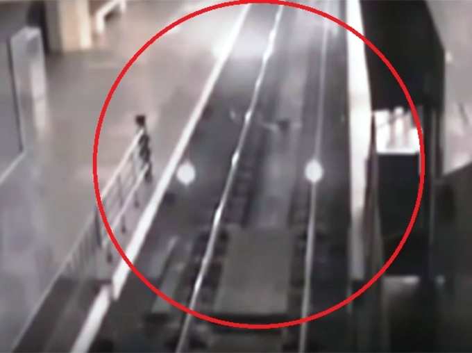 Is is a Ghost Train Caught On CCTV or Some Technical Glitch Video Goes Viral