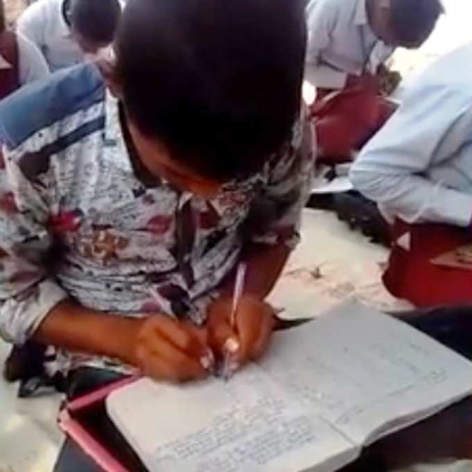 Madhya Pradesh: All The Students From Vidya Vadini School Can Write With Both Hands At The Same Time