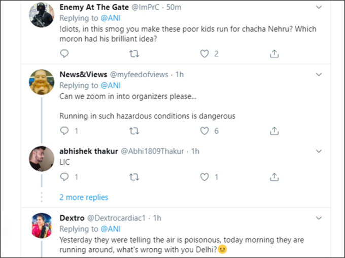 Seriously! Children Made to Run in Hazardous Delhi Air on Childrens Day Social Media Goes Angry