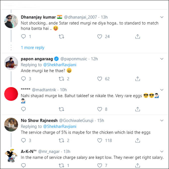 5 Star Hotel Charges 1672 Rupees For 3 Eggs From Music Director Shekhar Ravjiani Twitter Trolls Him Back