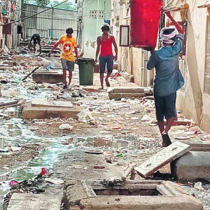 Chennai Residents Turn Sewage Infested Lane in To Beautiful Play Area Fro Kids