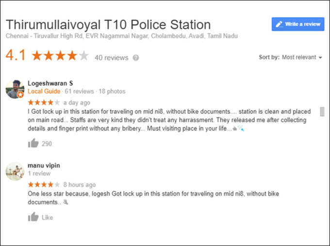 This Tamilnadu Police Station is A 5 Star Must Visit Destination on Google Review But Why