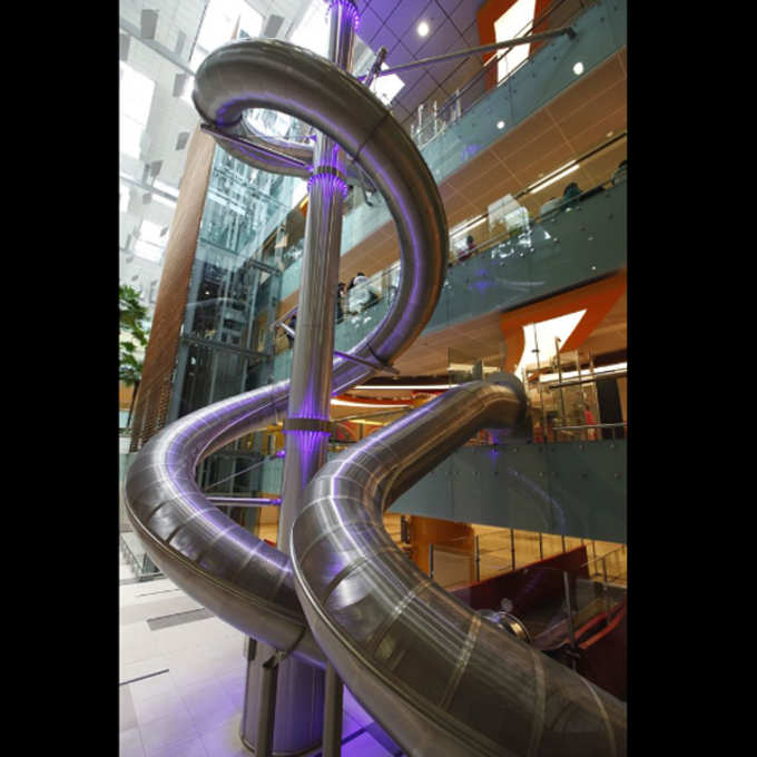 Singapore Changi Airport Has A Slide That Takes You To Your Boarding Gate