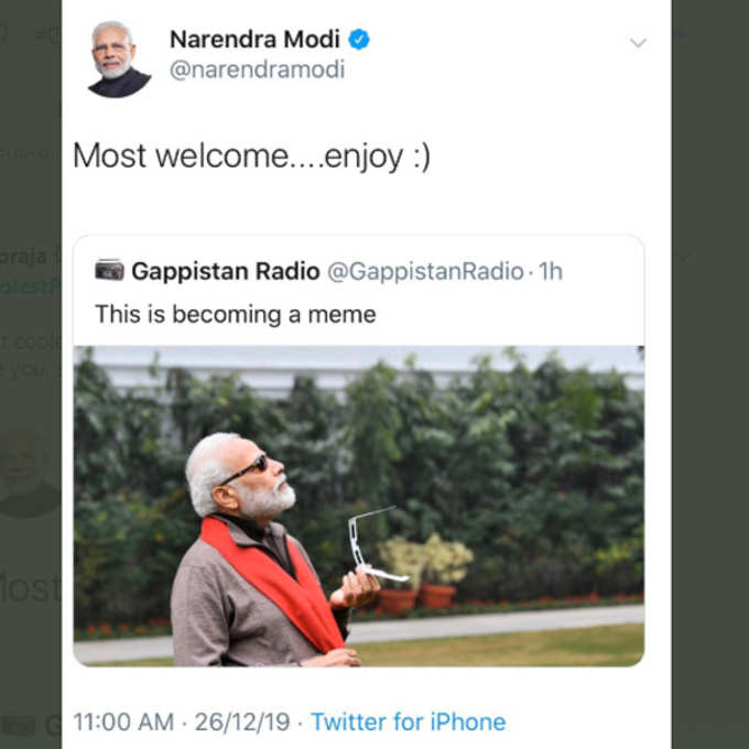 Coolest PM Narendra Modi Wears Maybach Sunglasses Worth over Rs 1.4 lakh On Solar Eclipse Day Twitter Goes Crazy | Viral Memes