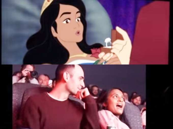 Man Creates Special version of Sleeping Beauty Movie To propose Girlfriend Watch viral Video