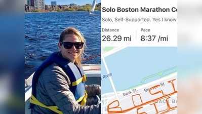 कोरोना से लड़ने की हिम्मत देने के लिए नर्स दौड़ी 42KM मैराथन