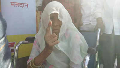 Rajasthan By election : वल्लभनगर में 100 साल की दादी का जोश, धरियावद में भी वोटिंग उत्साह, देखें Pics