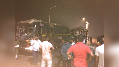 मुंबई चार गाड्यांचा भीषण अपघात, एकामागोमाग धडकल्याने कांजुर मार्गवर वाहतूक कोंडी