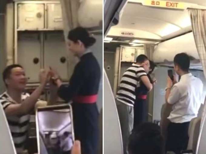 Chinese Air Hostess Sacked After Boyfriends Inflight Proposal Video Goes Viral News in Hindi