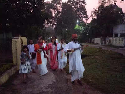 দুর্গাপুরে ফিরল নগরকীর্তন, হরিনামেই হল সুর্যোদয়