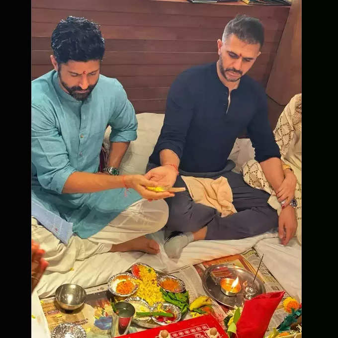 farhan diwali pooja