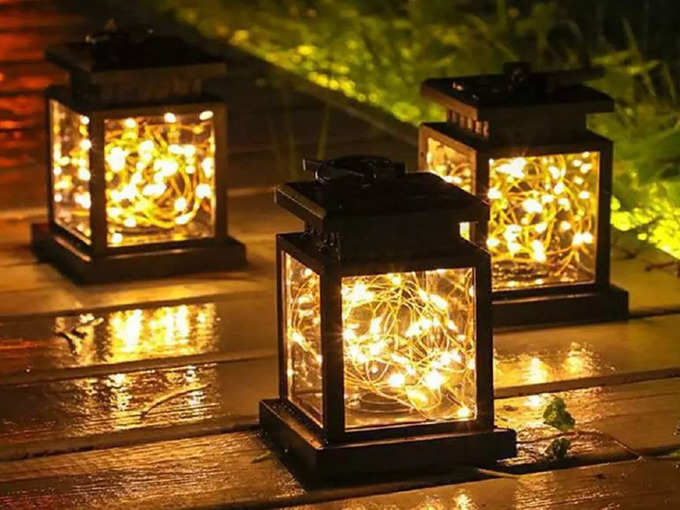 ​​Epyz Solar Lantern Outdoor Hanging 20 LED Jar Light