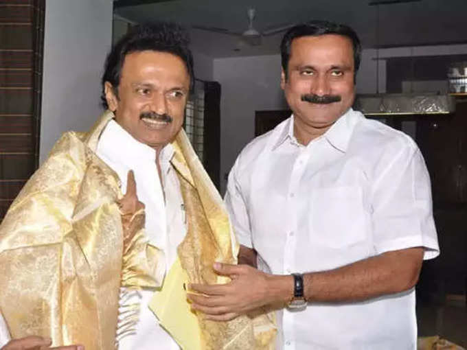 Anbumani with Stalin