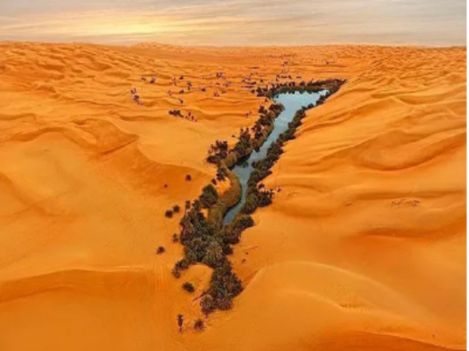 रेगिस्तान में पानी!