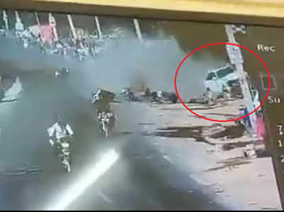 VIDEO : जोधपूर अपघाताचा अंगावर शहारे उभे करणारा व्हिडिओ