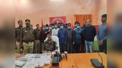 जौनपुरः नकली नोट के कारोबारियों से पुलिस की मुठभेड़, 9 अपराधी गिरफ्तार