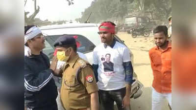 अमेठीः सड़क की मरम्मत करा रहे थे सपा विधायक राकेश प्रताप सिंह, गिरफ्तार कर ले गई पुलिस