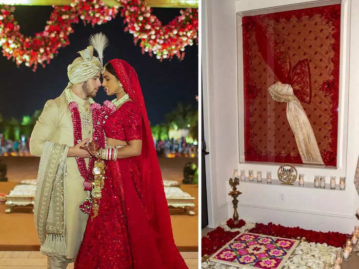 priyanka chopra jonas-nick jonas frame their wedding gath bandhan on the wall