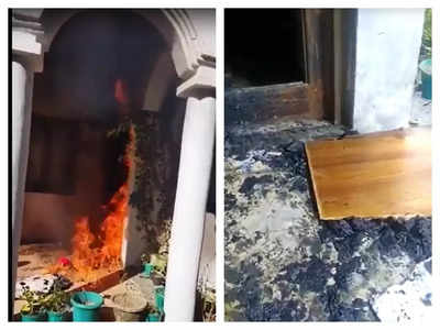 Salman Khurshid की किताब पर कोहराम, नैनीताल में घर पर पत्थरबाजी,आगजनी