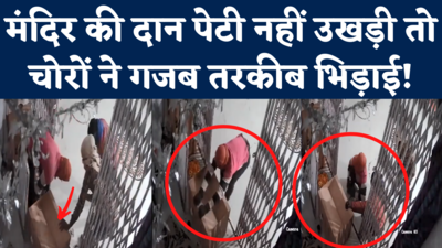 Mandir Chori Viral Video: मंदिर की दान पेटी उड़ाने के लिए चोरों ने ये क्या कर डाला! देखिए CCTV वीडियो