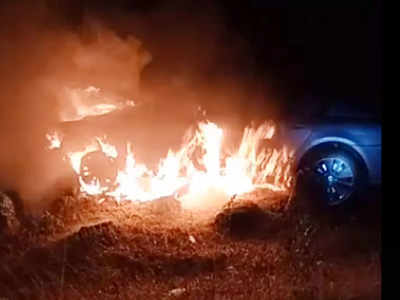 BMW Car Catches Fire: बीएमडब्ल्यू कारची ट्रायल पडली महागात; ब्रेक लागला नाही आणि...