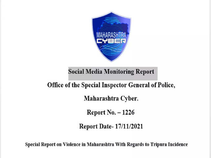 Social Media Monitoring Report on maharashtra violence