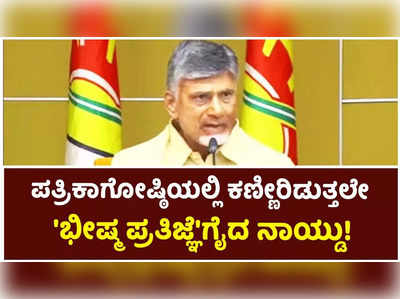 ಮುಖ್ಯಮಂತ್ರಿಯಾಗಿಯೇ ವಿಧಾನಸಭೆಗೆ ಕಾಲಿಡುವೆ: ಚಂದ್ರಬಾಬು ನಾಯ್ಡು ಭಾವುಕ ಶಪಥ!