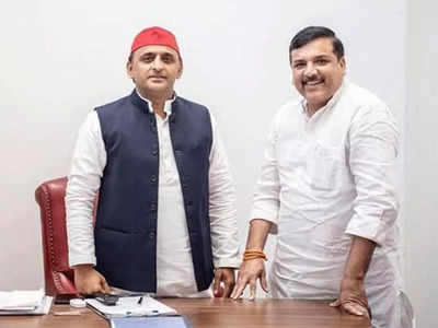 UP Elections 2022: जयंत चौधरी के बाद AAP सांसद संजय सिंह ने की अखिलेश से मुलाकात, होगा गठबंंधन!