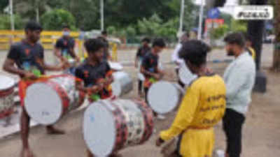 பாஜக தேசிய தலைவர் ஜே.பி. நட்டாவிற்கு மேல தாளத்துடன் உற்சாக வரவேற்பு!