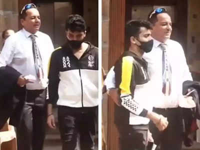 वीडियोः NCB ऑफिस के बाहर अरबाज मर्चेंट का मूड हुआ खराब, पिता की इस बात पर हुए नाराज