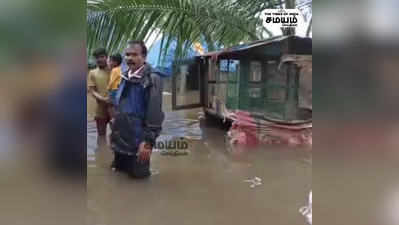 விழுப்புரத்தில் கொட்டி தீர்த்த கனமழையால் குடிசை வீடுகளுக்குள் புகுந்த மழைநீர்!