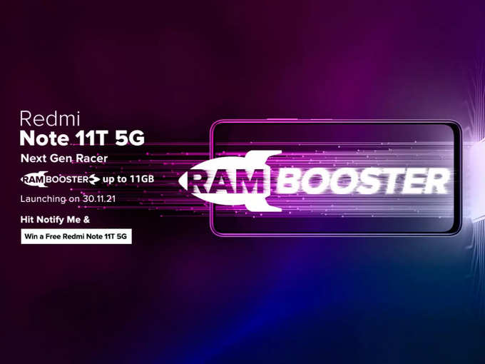 redmi note 11t 5g ram booster