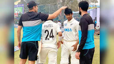 IND vs NZ Kanpur Test: हमने कर दिखाया... मैच ड्रॉ कराने के बाद साथी एजाज पटेल से बोले रचिन रविंद्र