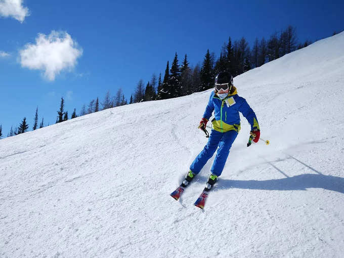 शिमला में स्कीइंग - Skiing in Shimla in Hindi
