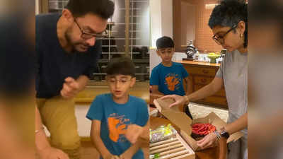 आमिर खान ने एक्स वाइफ किरण राव संग सेलिब्रेट किया बेटे आजाद का बर्थडे, देखें वीडियो