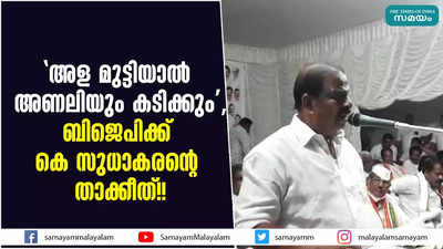 അള മുട്ടിയാല്‍ അണലിയും കടിക്കും, ബിജെപിക്ക് കെ സുധാകരന്റെ താക്കീത്!!