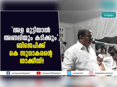 അള മുട്ടിയാല്‍ അണലിയും കടിക്കും, ബിജെപിക്ക് കെ സുധാകരന്റെ താക്കീത്!!