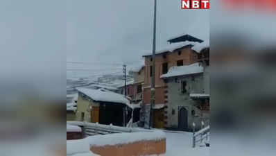 Uttarakhand snow: बर्फ की चादर सें ढंका बद्रीनाथ धाम, तापमान जीरो से नीचे पहुंचा