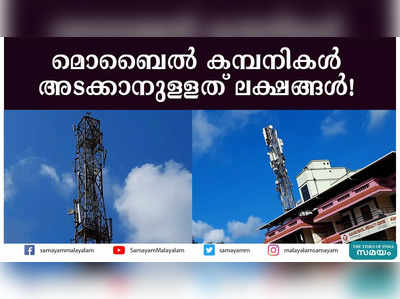 മൊബൈല്‍ കമ്പനികള്‍ അടക്കാനുള്ളത് ലക്ഷങ്ങള്‍!