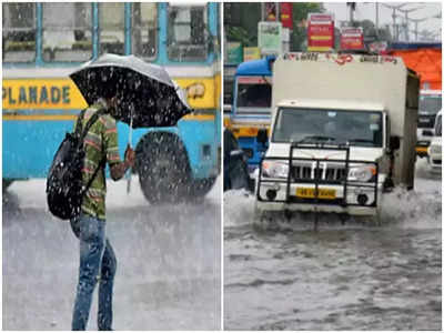 মুষলধারে বৃষ্টিতে জলমগ্ন কলকাতা, জমা জল সরাতে তৎপর পুরসভা