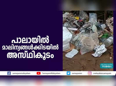 പാലായില്‍ മാലിന്യങ്ങള്‍ക്കിടയില്‍ അസ്ഥികൂടം