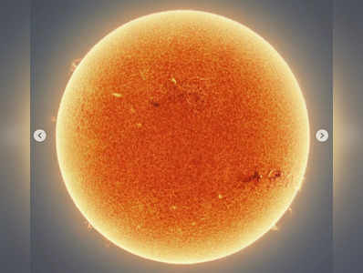 PHOTO : सूर्याचा आजवरचा सर्वात स्पष्ट फोटो, पृष्ठभागावर काळे डाग कसले?
