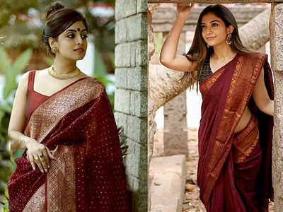 2 हजार रुपए से भी कम कीमत में मिलेंगी मरून कलर की यह Silk Saree, यह 5 ऑप्शन रहेंगे बेस्ट