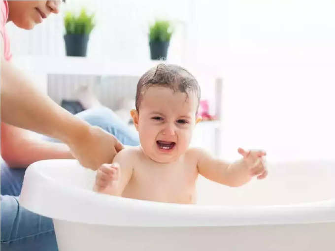 baby bath time